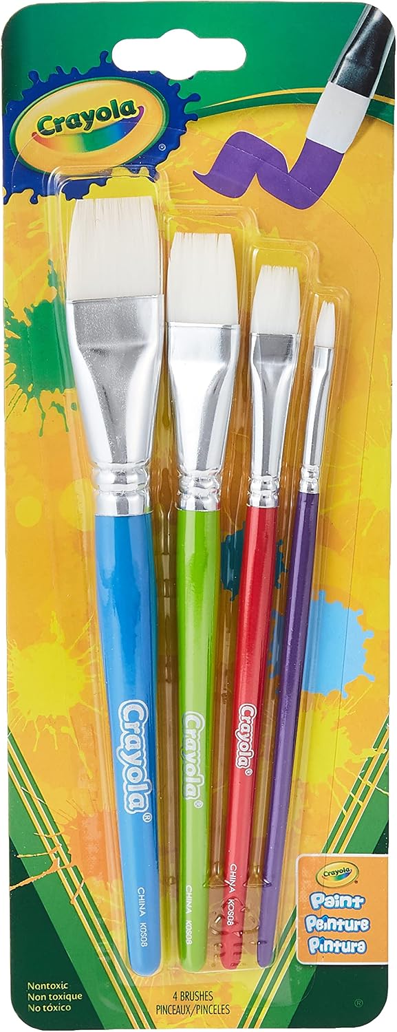 Paint Brushes - Flat Set - 10pcs