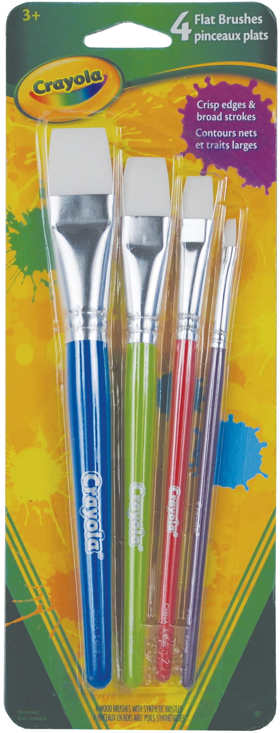 Paint Brushes - Flat Set - 10pcs