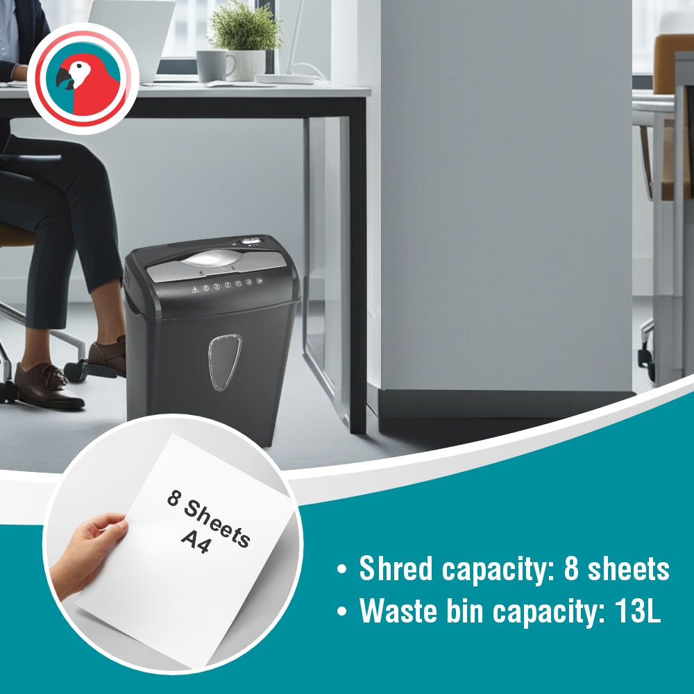 Paper Shredder - Cross Cut - 8 Sheets