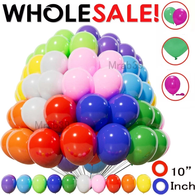 Party Balloons - 100 Pack - Latex - Assorted