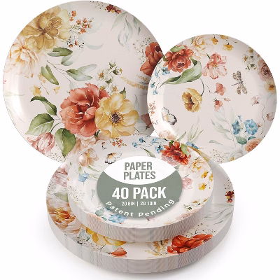 Party Plates - 20 Pack - Paper