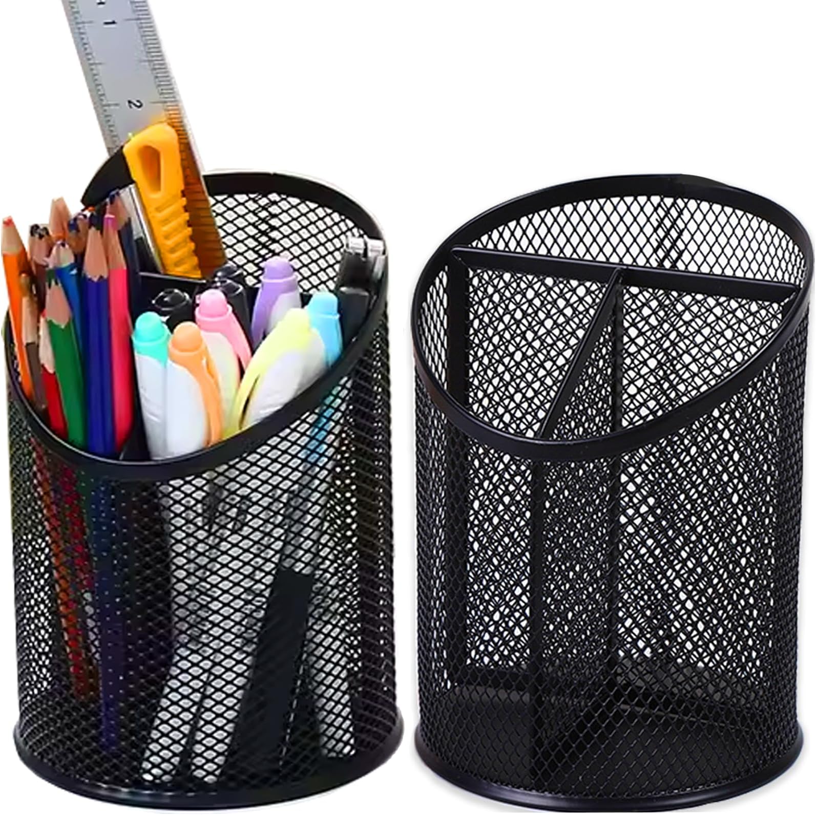 Pen Holder - Mesh - Black
