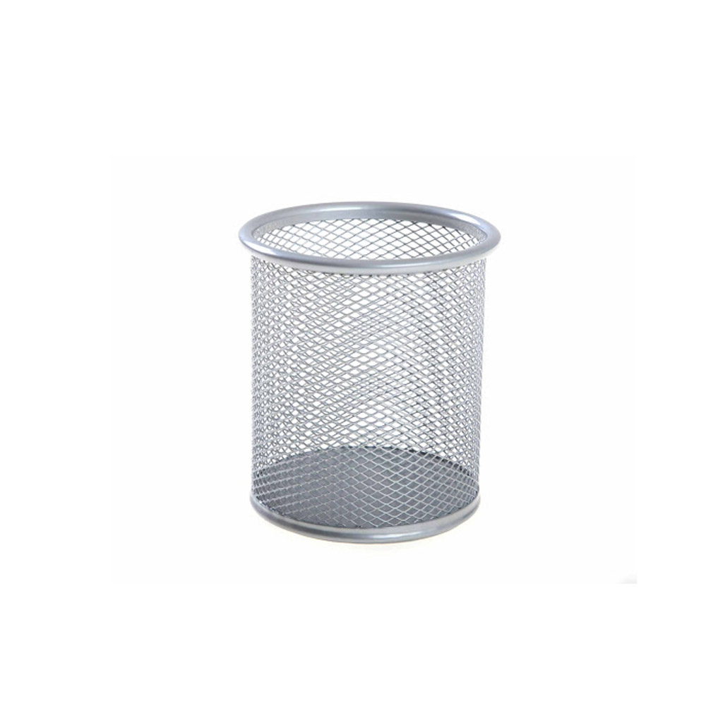 Pen Holder - Mesh - Silver