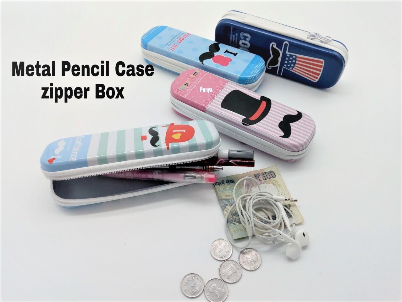 Pencil Case - Metal - Zipper