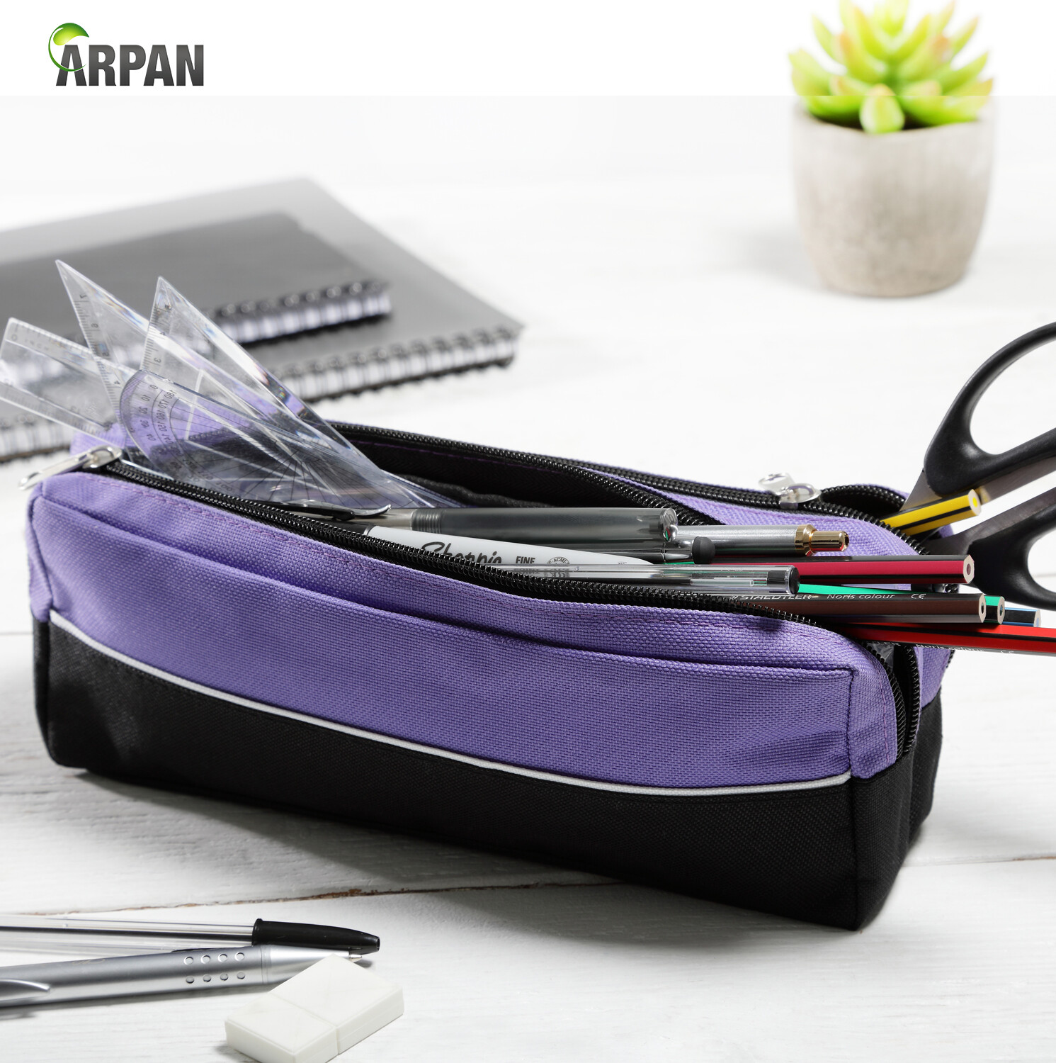 Pencil Case - Zip - Fabric - Large