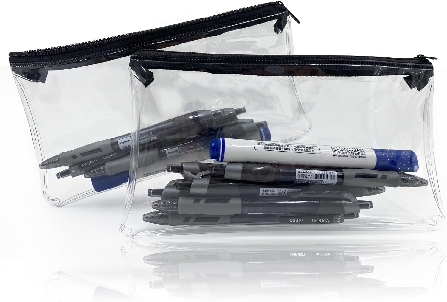 Pencil Case - Zipper - Clear