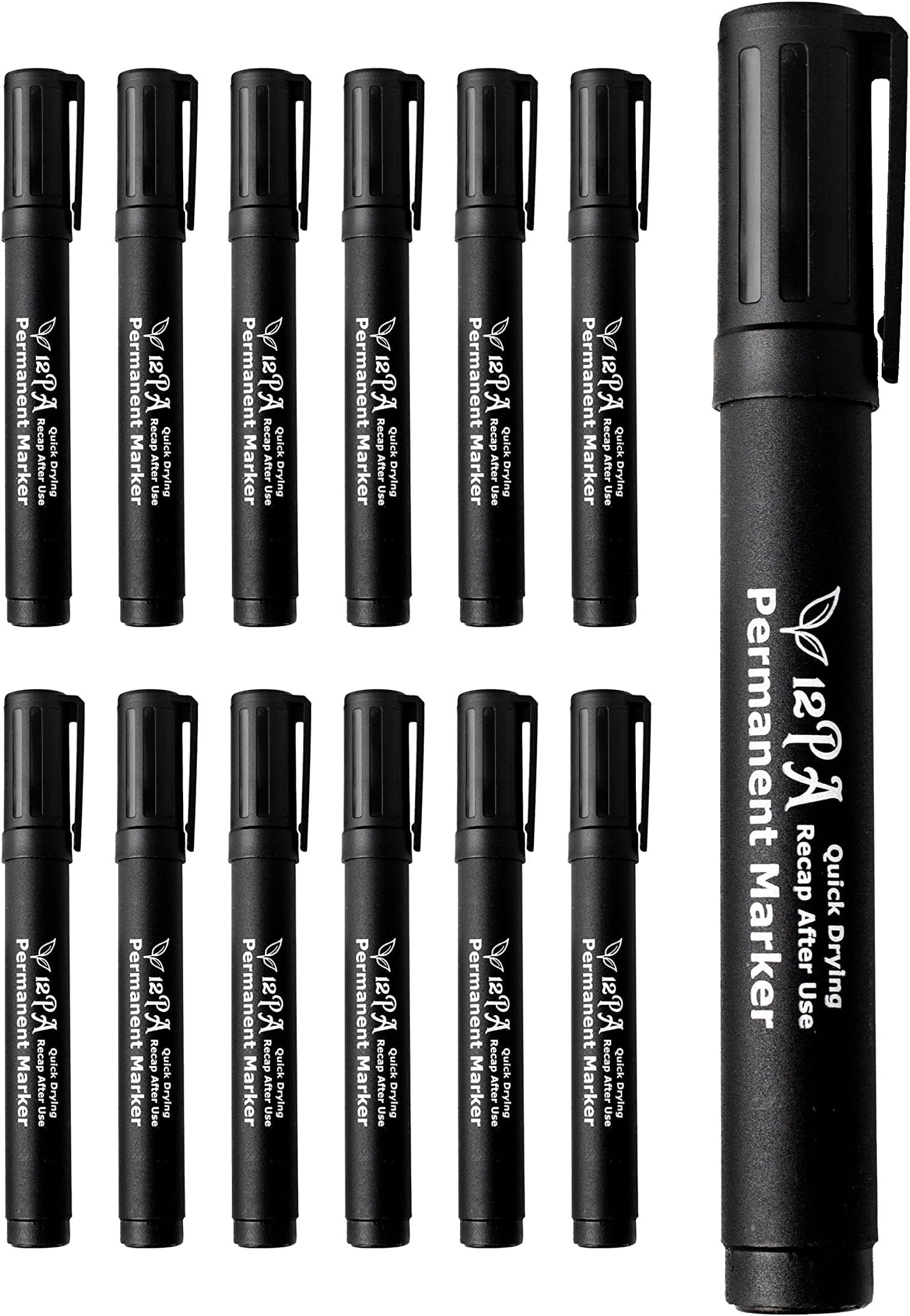 Permanent Marker - Black - 12 Pack