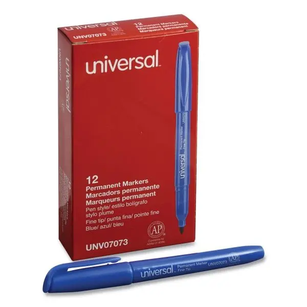 Permanent Marker - Blue - 12 Pack