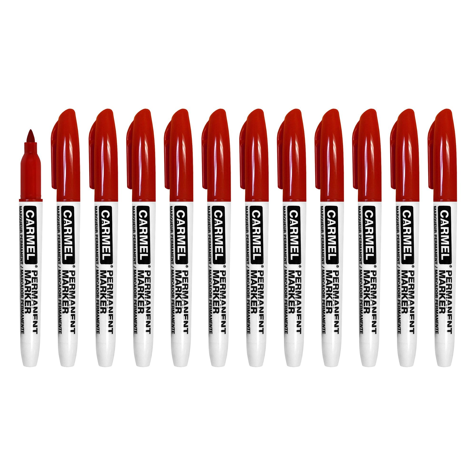 Permanent Marker - Red - 12 Pack