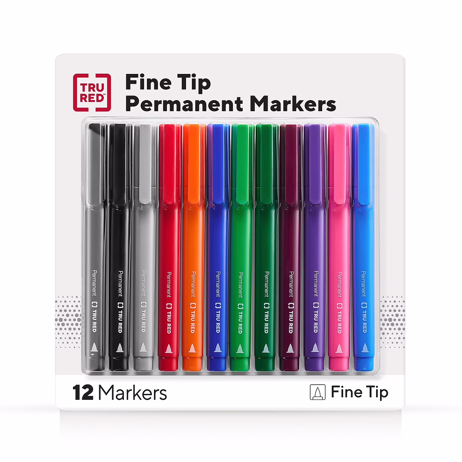 Permanent Marker - Red - 12 Pack