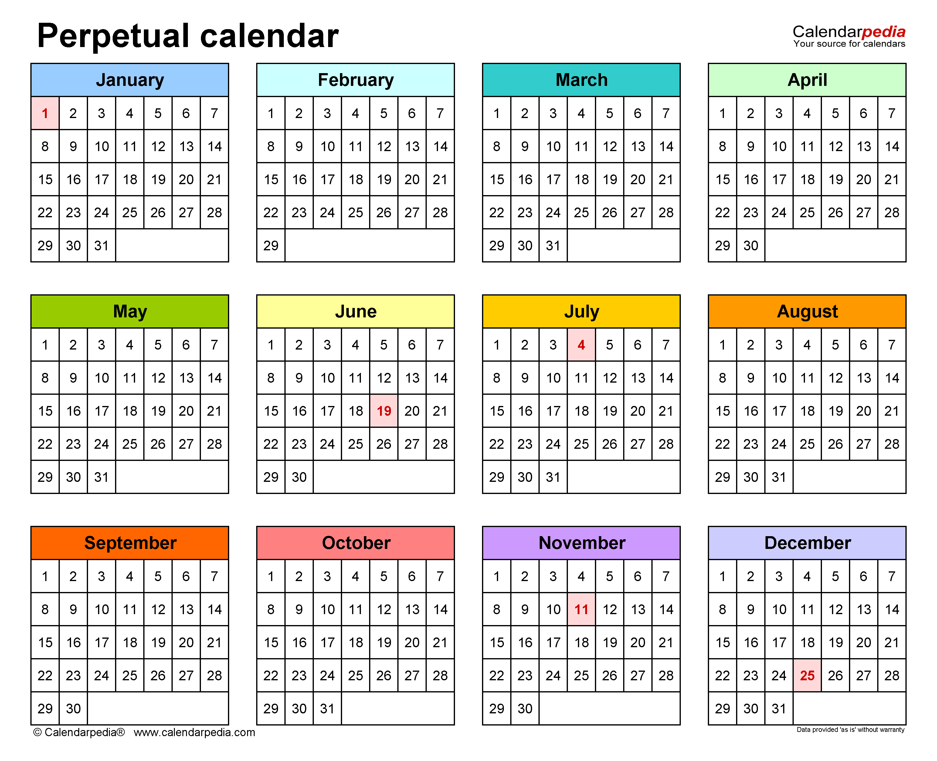 Perpetual Calendar
