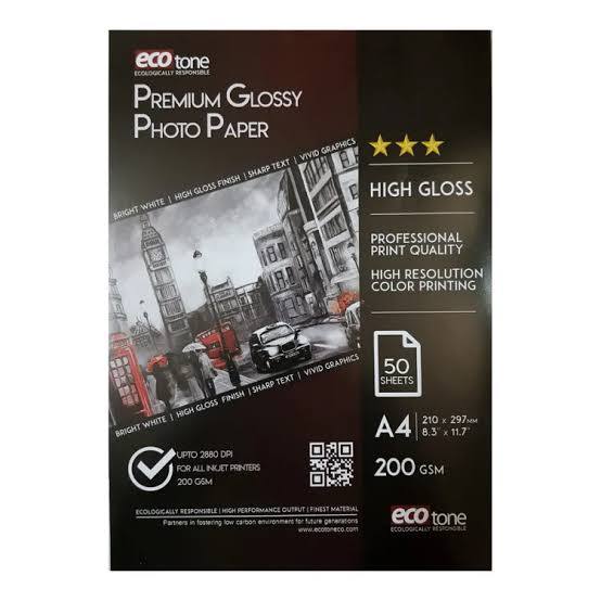 Photo Paper - A4 - 50 Sheets - Glossy