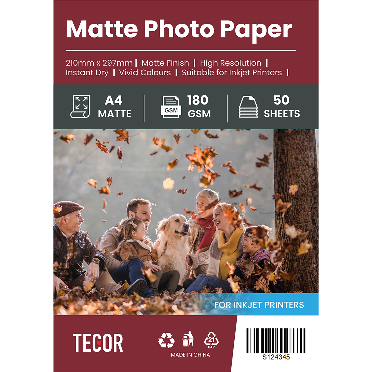Photo Paper - A4 - 50 Sheets - Matte