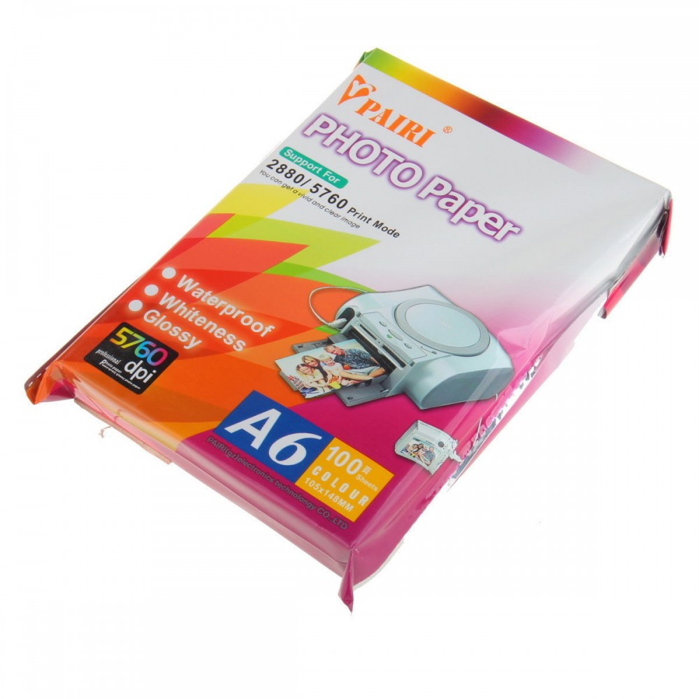 Photo Paper - A6 - 100 Sheets - Glossy