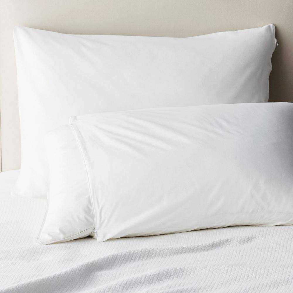 Pillow Protector - Standard - Cotton - White