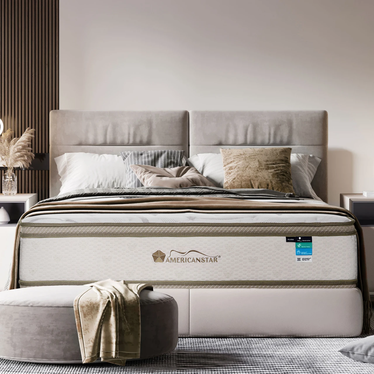 Pillow Top Mattress - Double 14 inch Plush