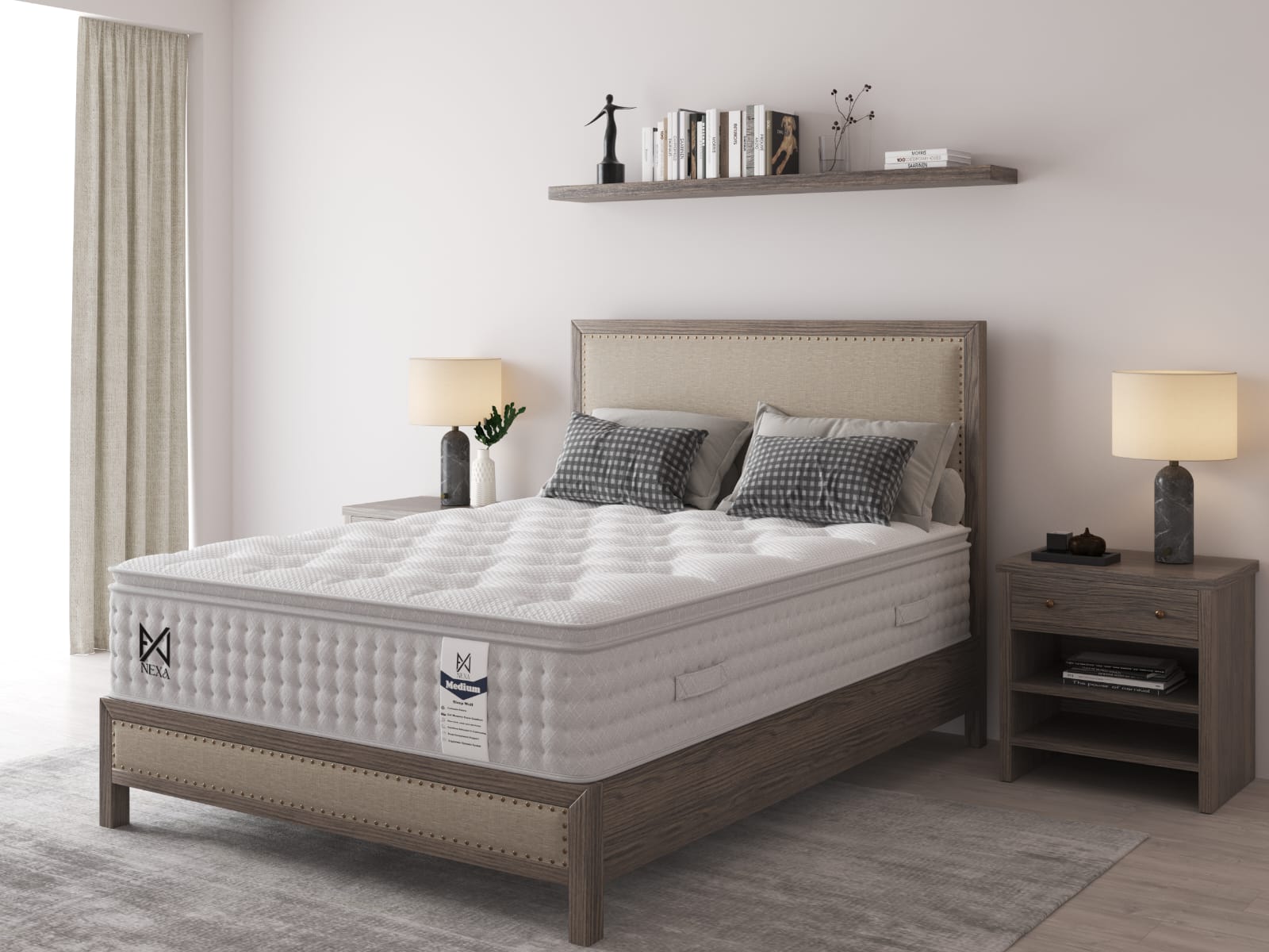 Pillow Top Mattress - Double 6 inch Medium Firm