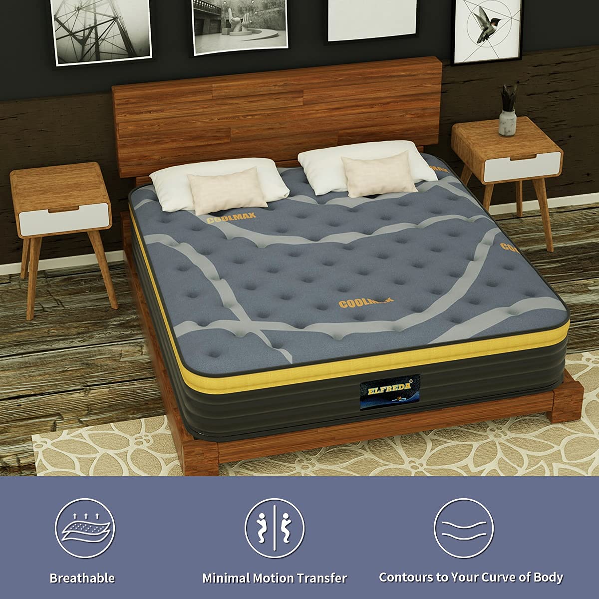 Pillow Top Mattress - Full 12 inch Firm Support