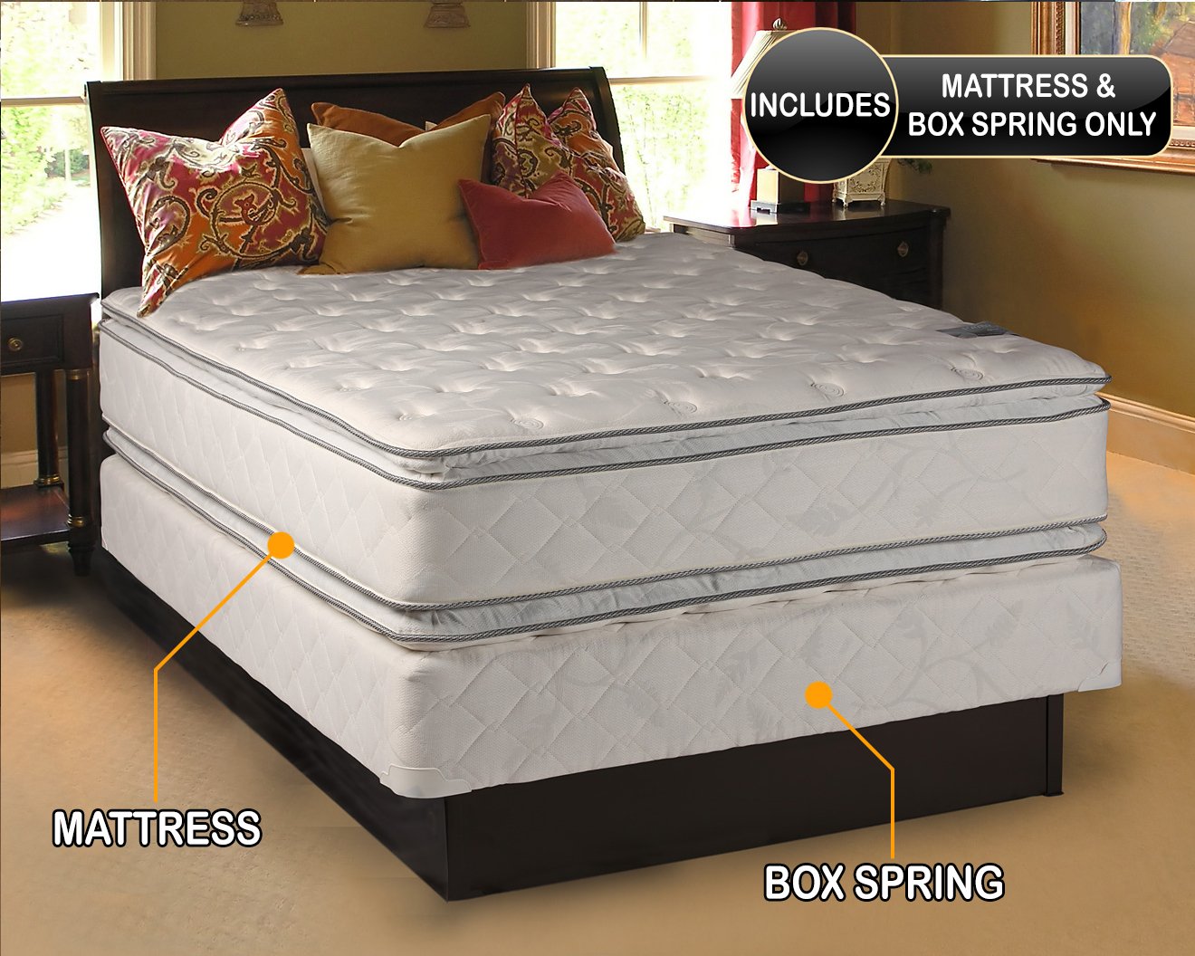 Pillow Top Mattress - Full 6 inch Medium Firm