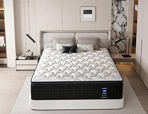 Pillow Top Mattress - King 12 inch Hypoallergenic