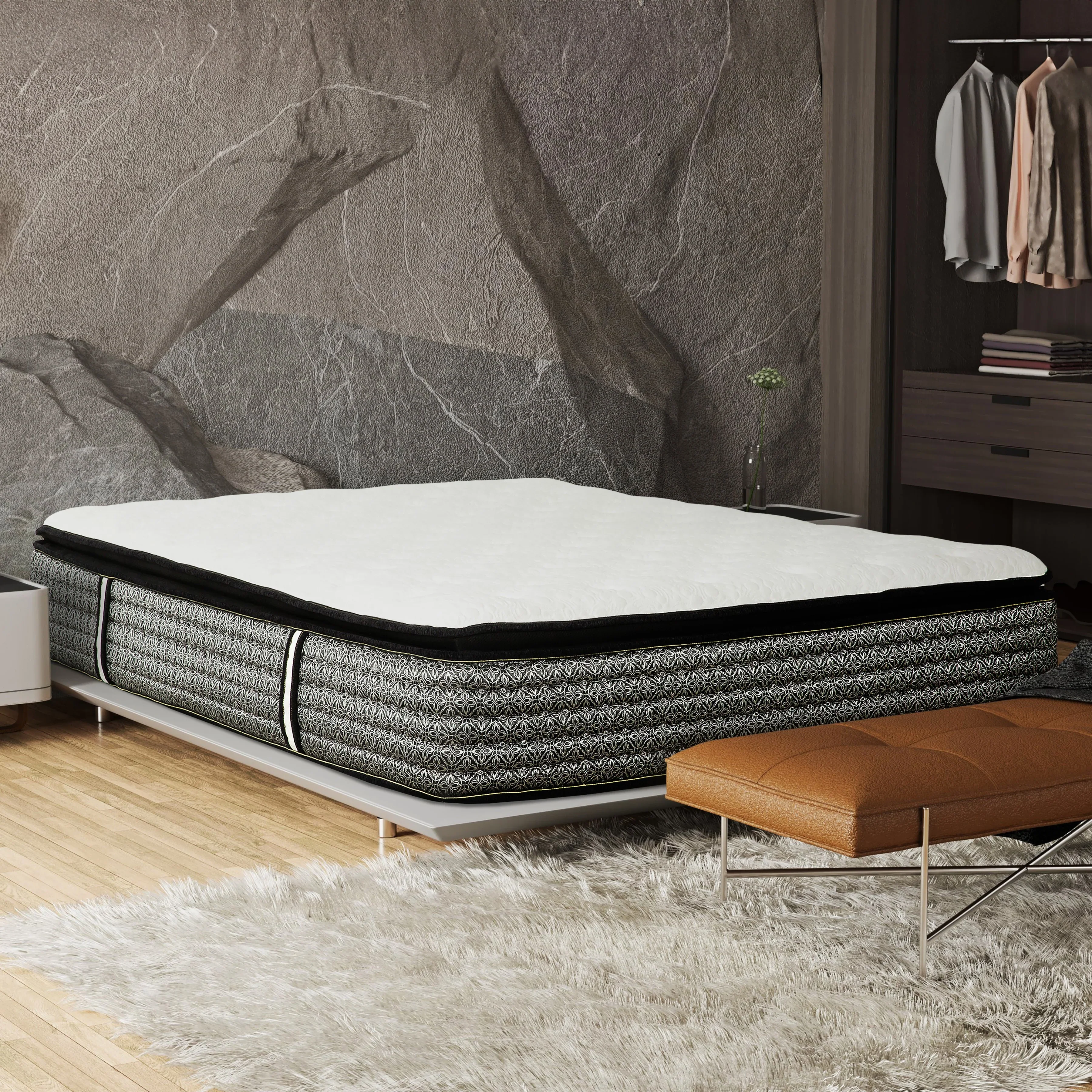 Pillow Top Mattress - King 14 inch Hypoallergenic
