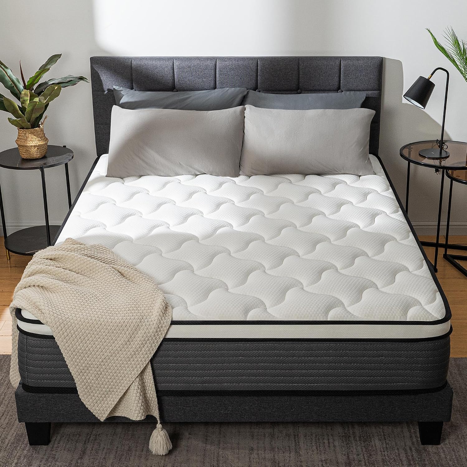 Pillow Top Mattress - King 8 inch Firm Support