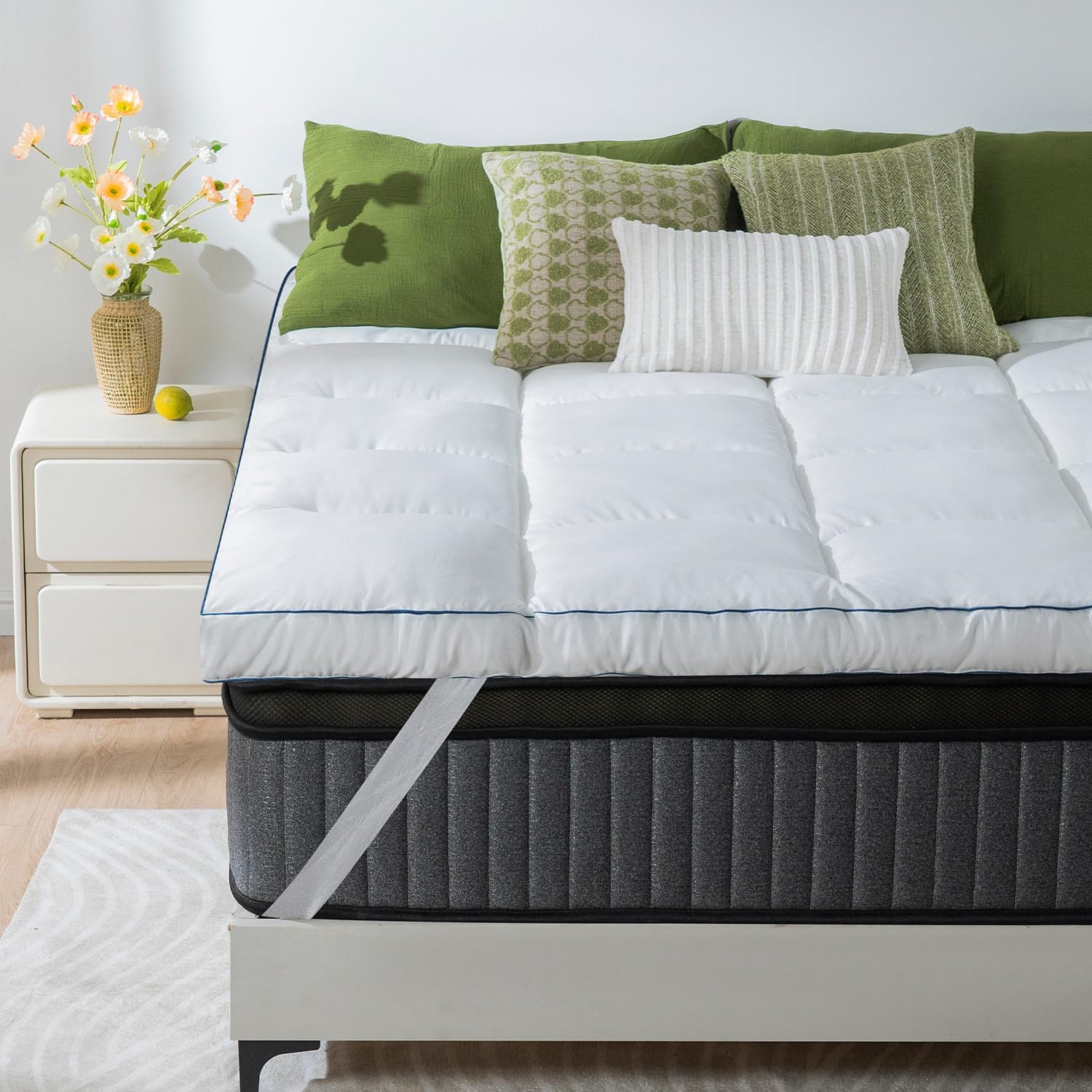 Pillow Top Mattress - Queen 8 inch Hypoallergenic