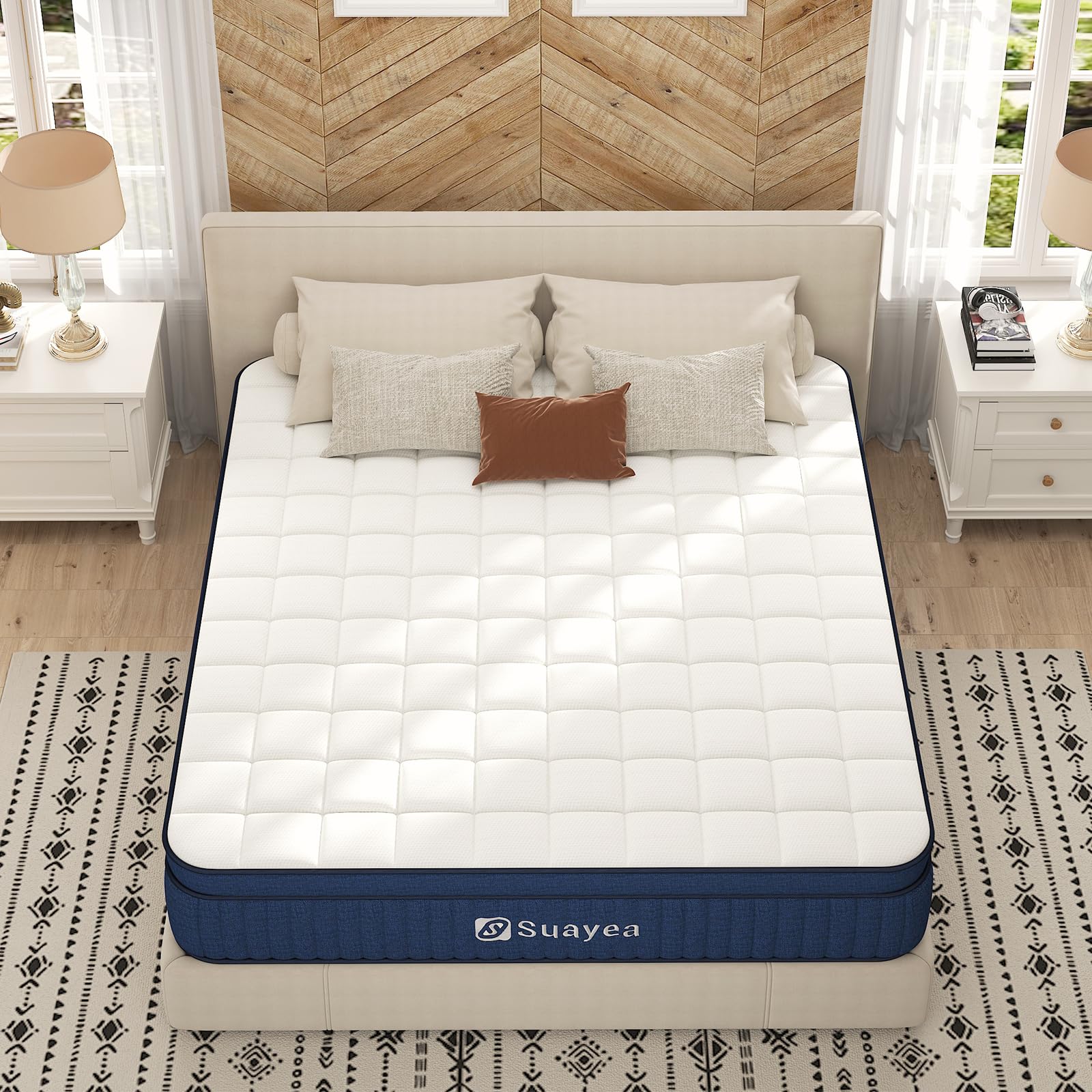 Pillow Top Mattress - Single 12 inch Firm Support