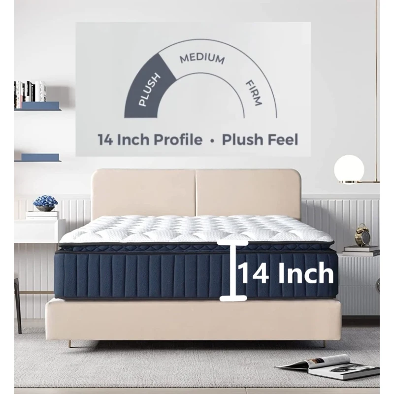 Pillow Top Mattress - Super King 14 inch Eco-friendly