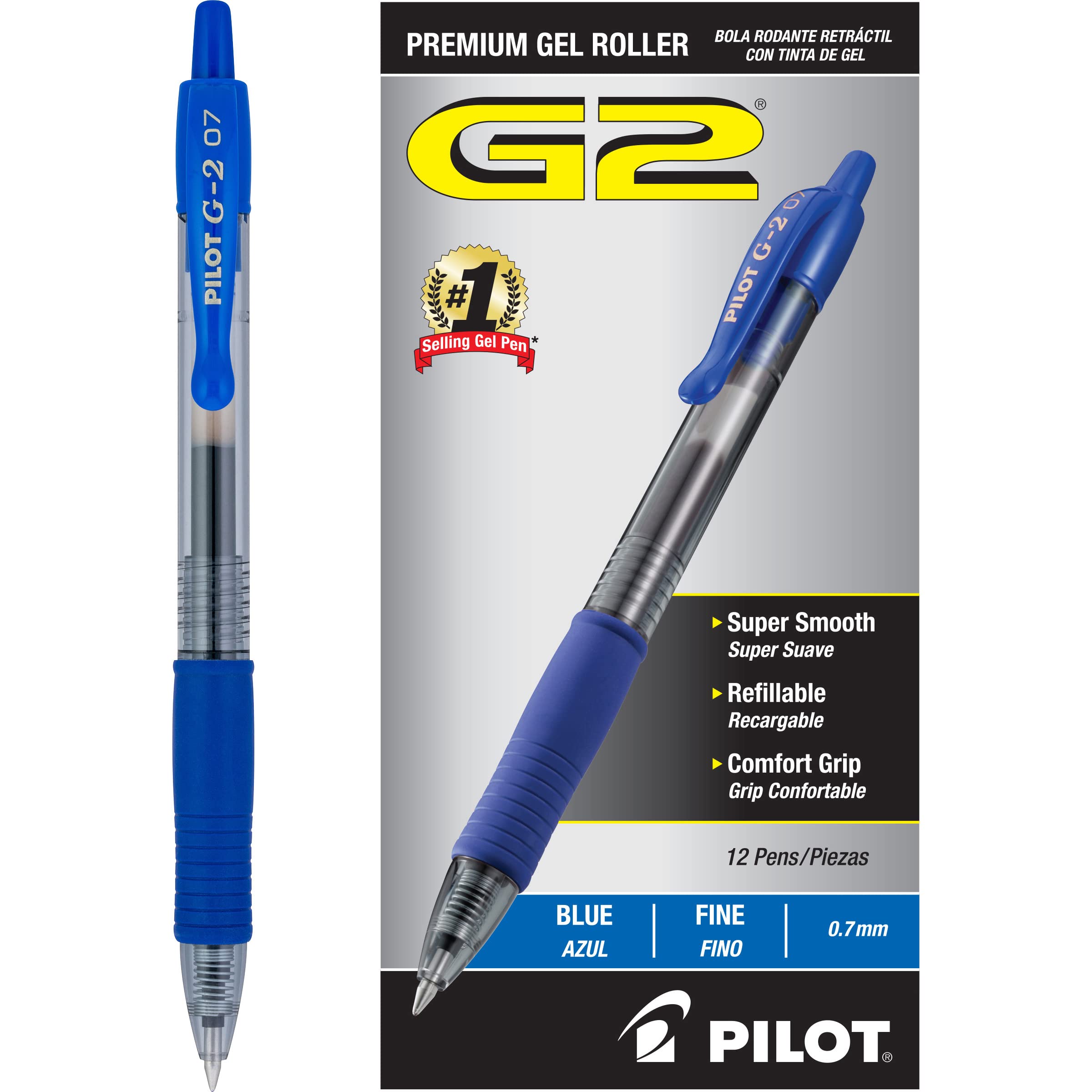 Pilot G2 Gel Pen - Blue - 12 Pack