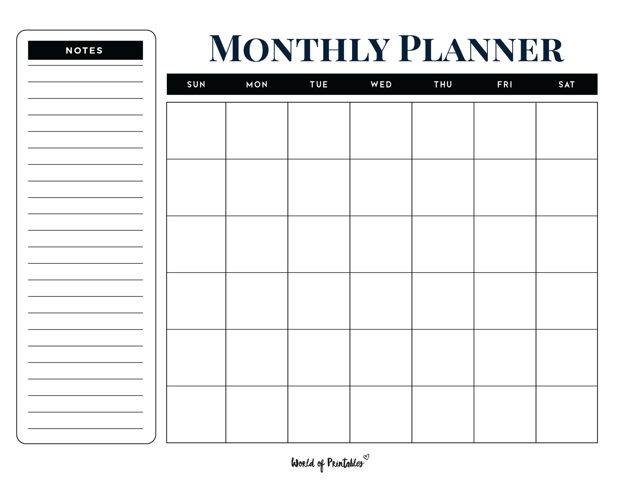 Planner Monthly