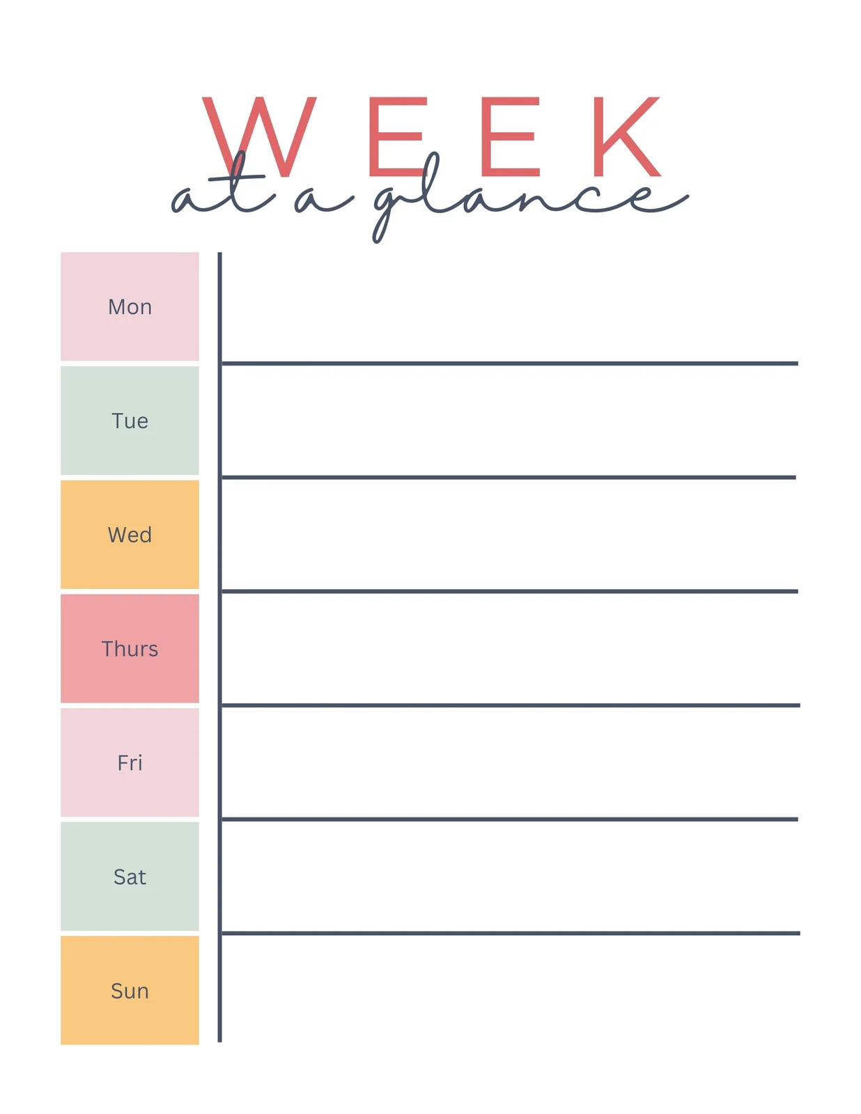 Planner Weekly