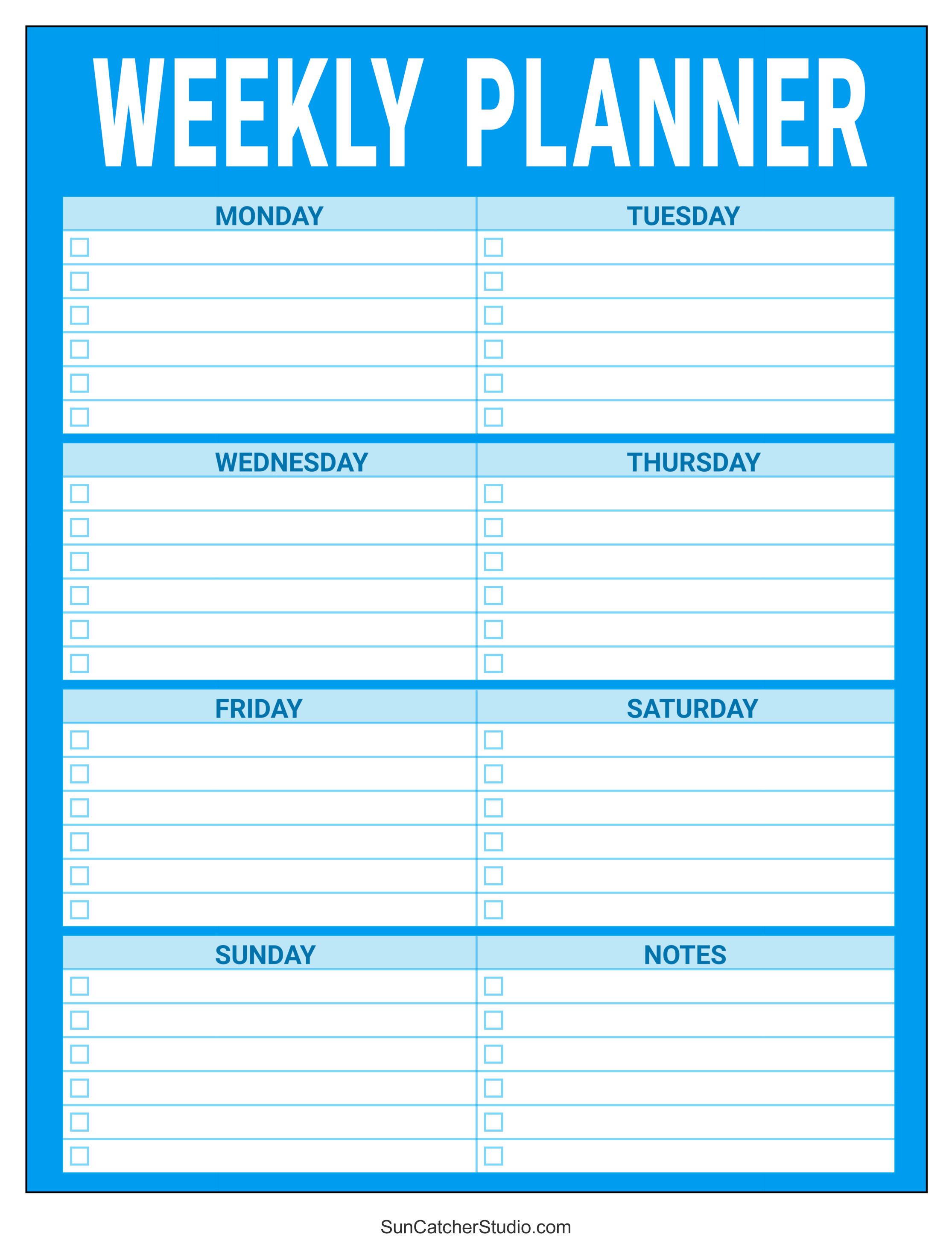 Planner Weekly