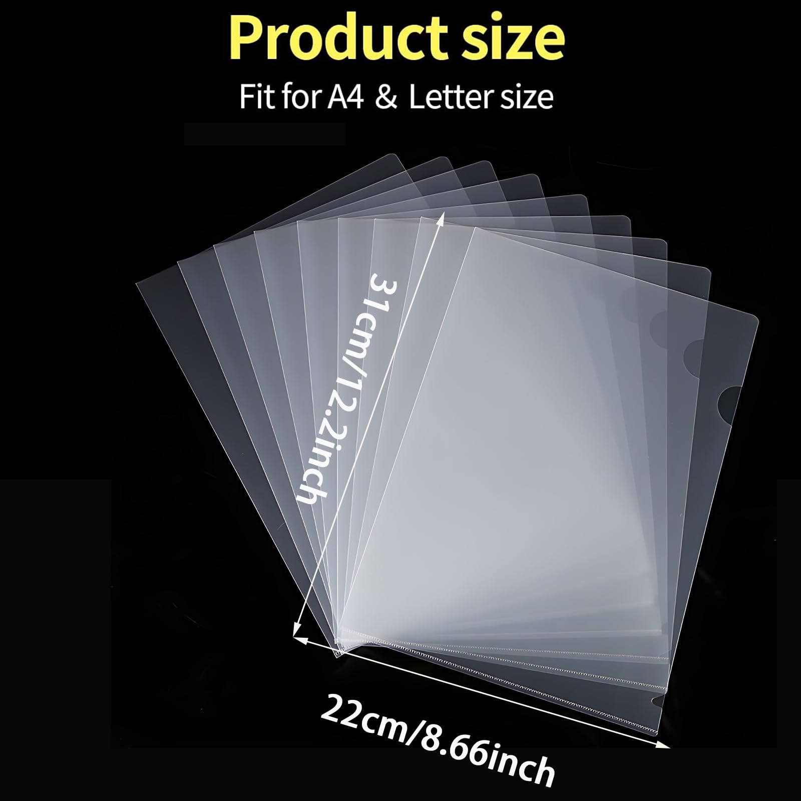 Plastic Folder - A4 - Clear - 10 Pack