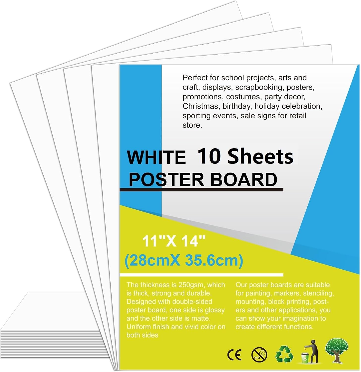 Poster Board - A1 - 10 Pack - White