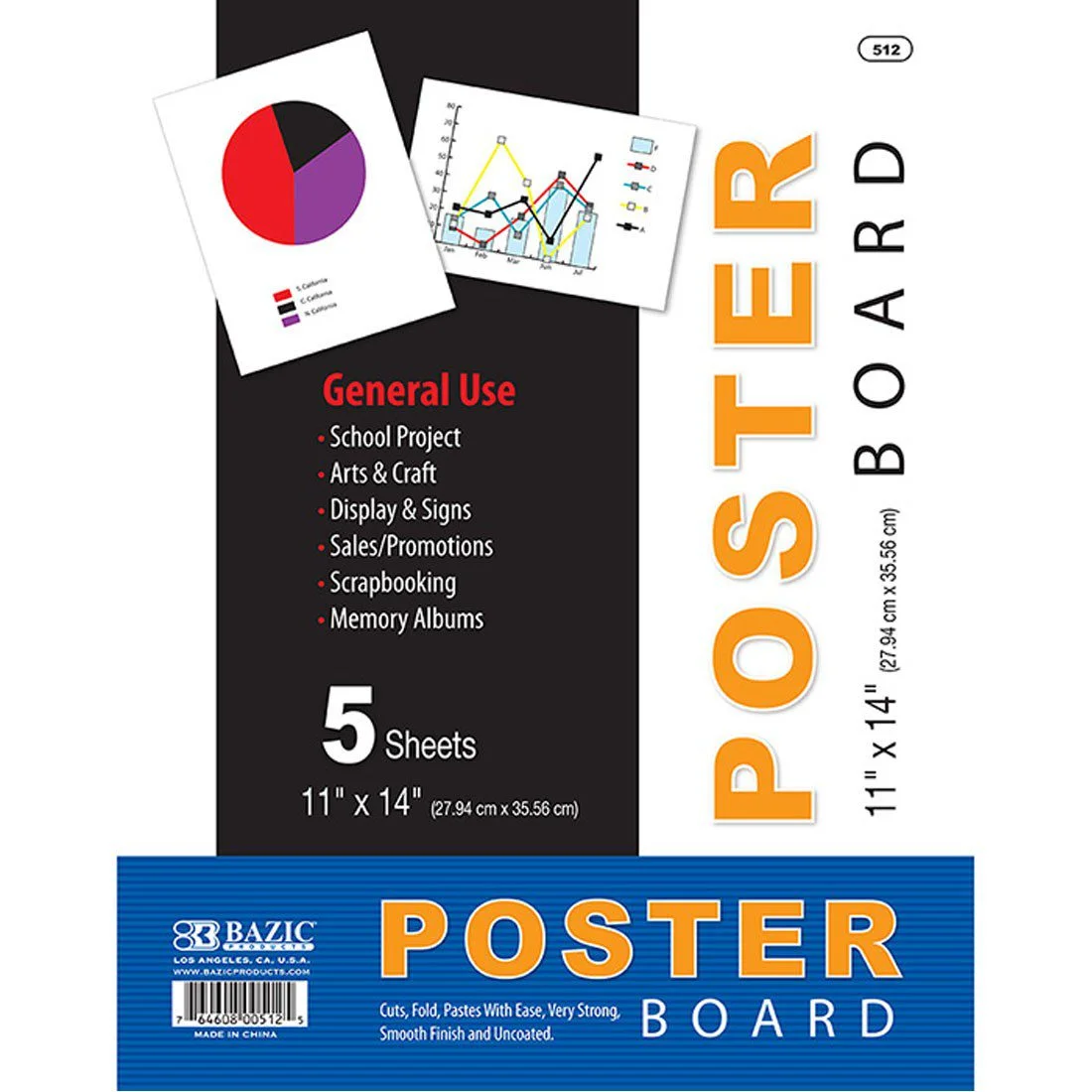 Poster Board - A1 - 10 Pack - White