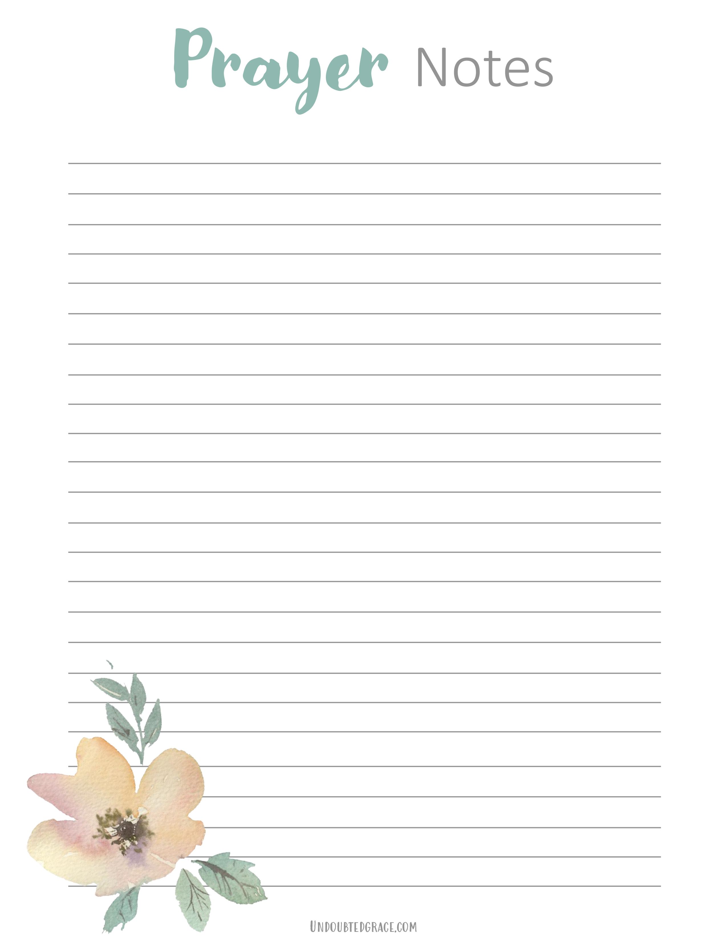 Prayer Notebook