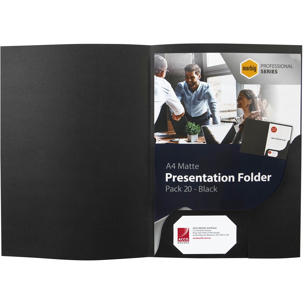 Presentation Folders - A4 - 20 Pack