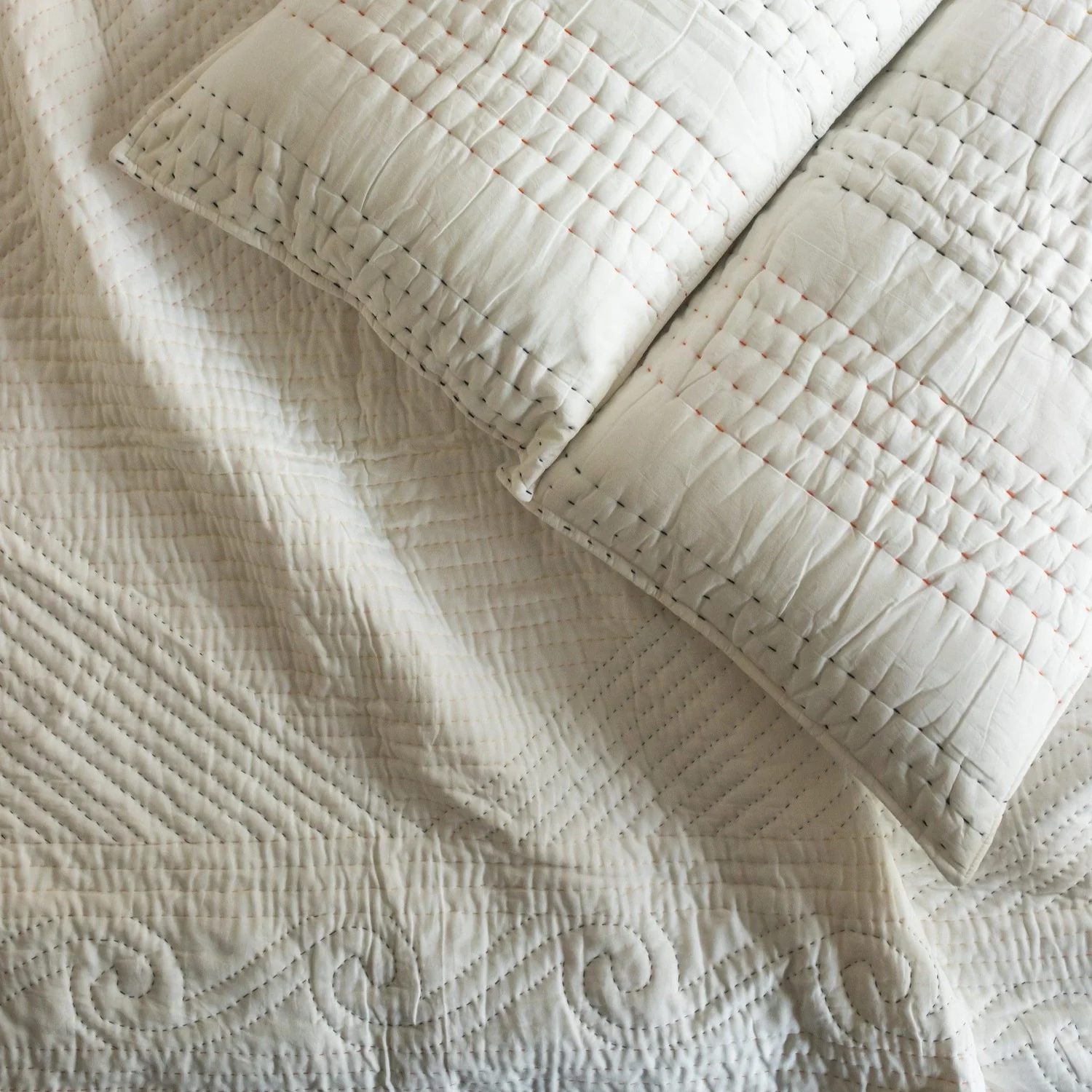 Quilt - Double - Cotton - White