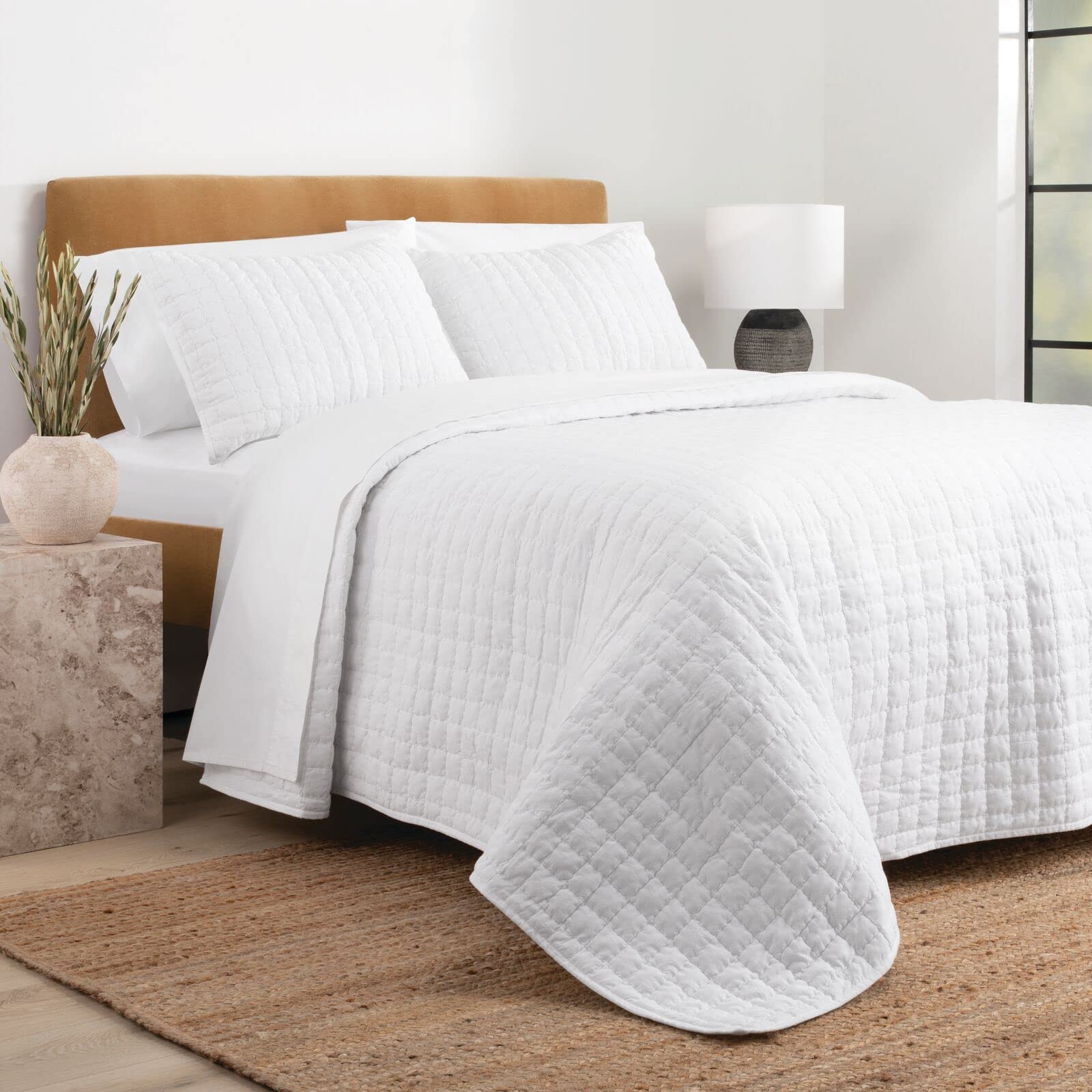 Quilt - King - Cotton - White