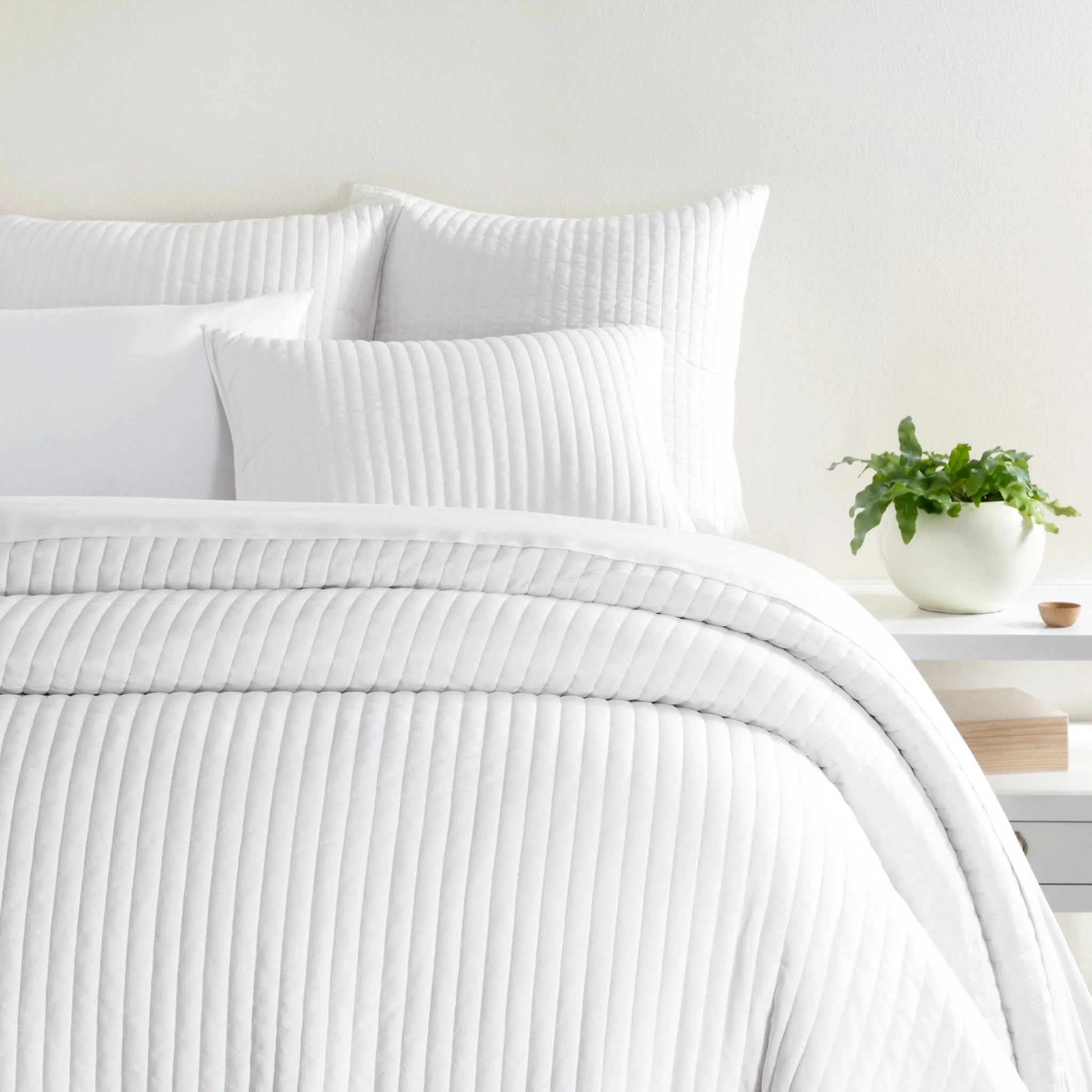 Quilt - Single - Cotton - White