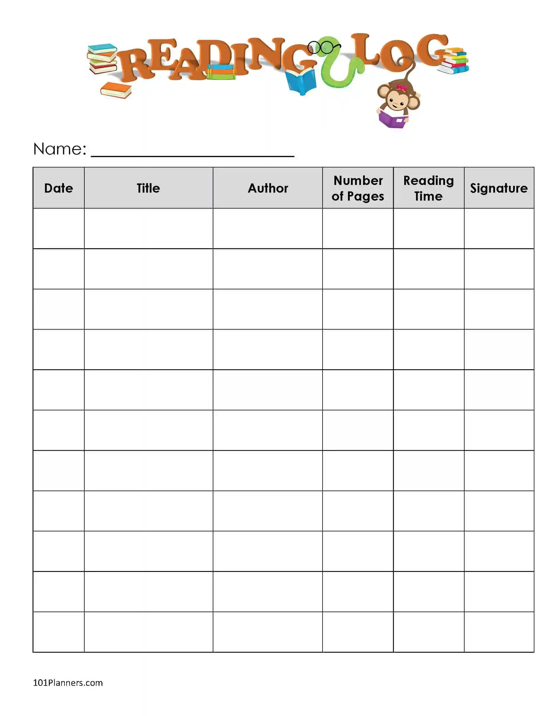 Reading Log