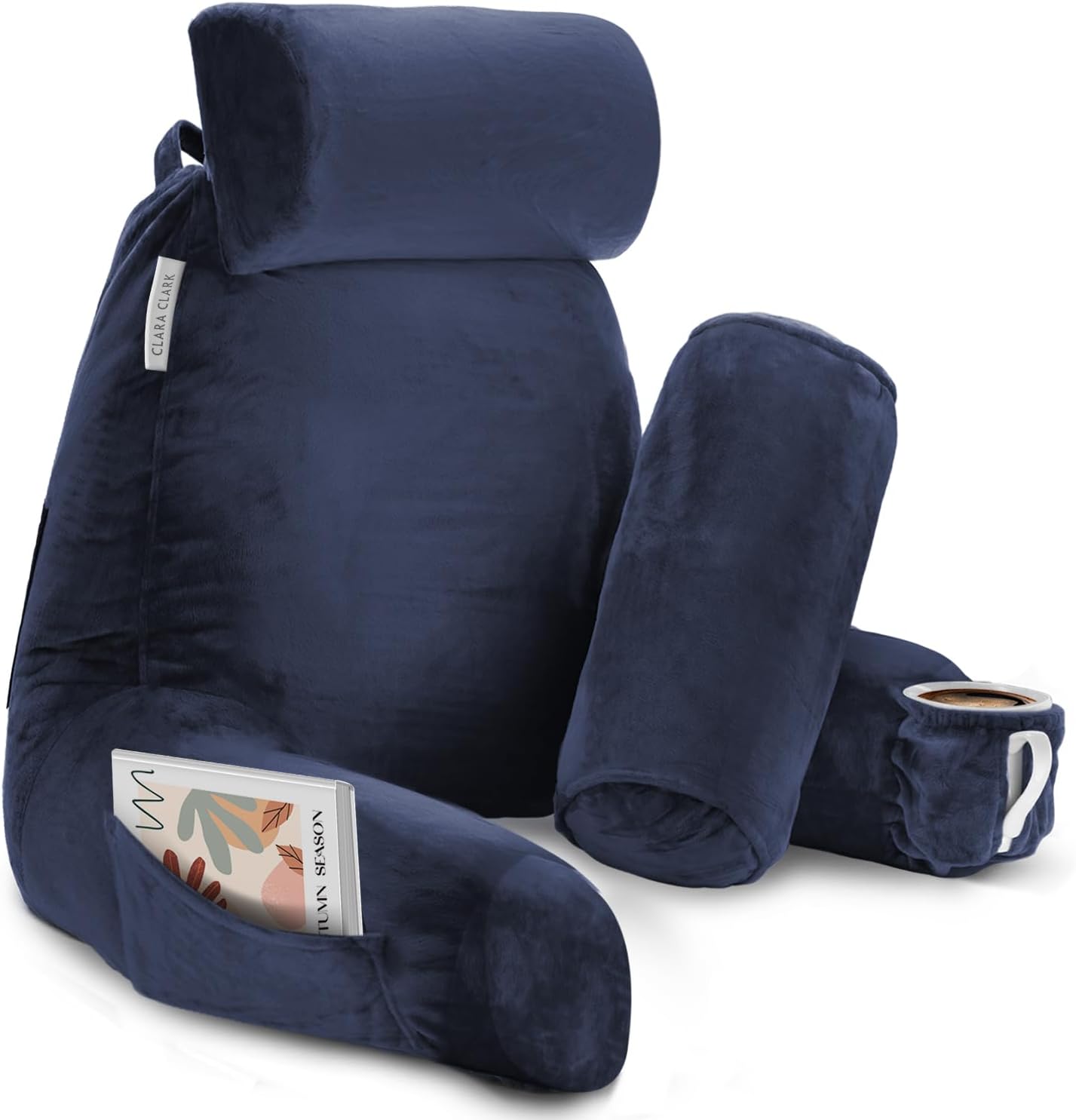 Reading Pillow - Backrest - Large - Navy
