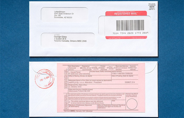 Registered Envelope