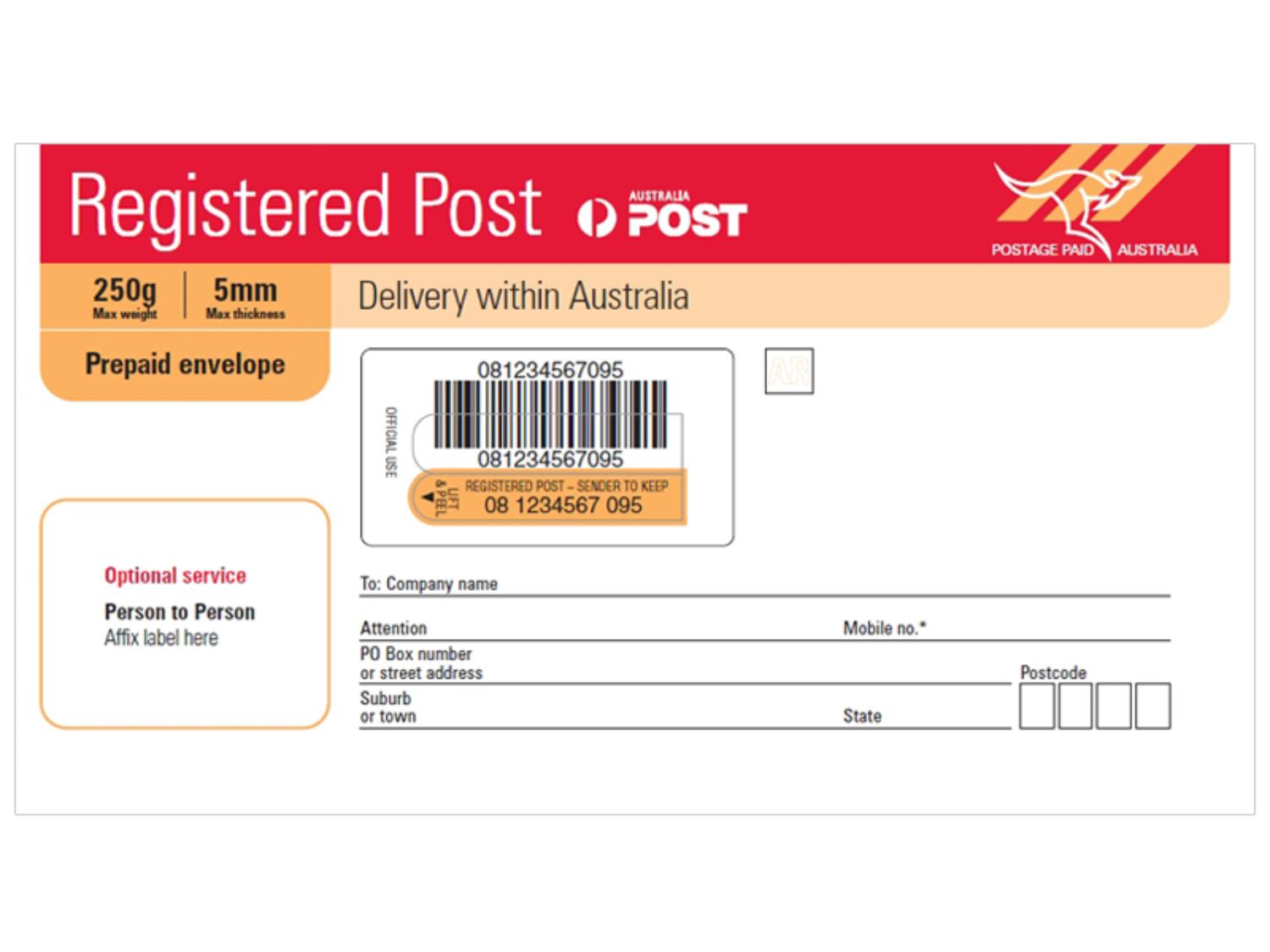 Registered Envelope