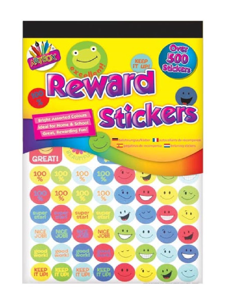 Reward Stickers - 500 Pack - Smiley Faces