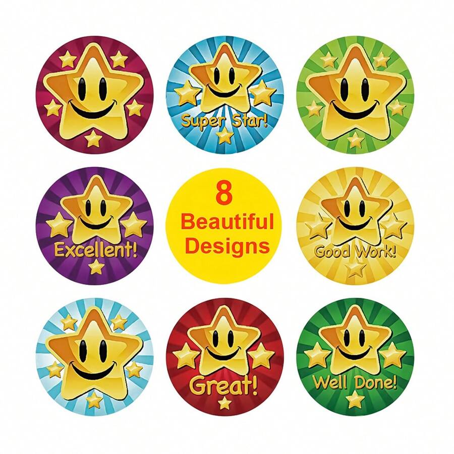 Reward Stickers - 500 Pack - Stars