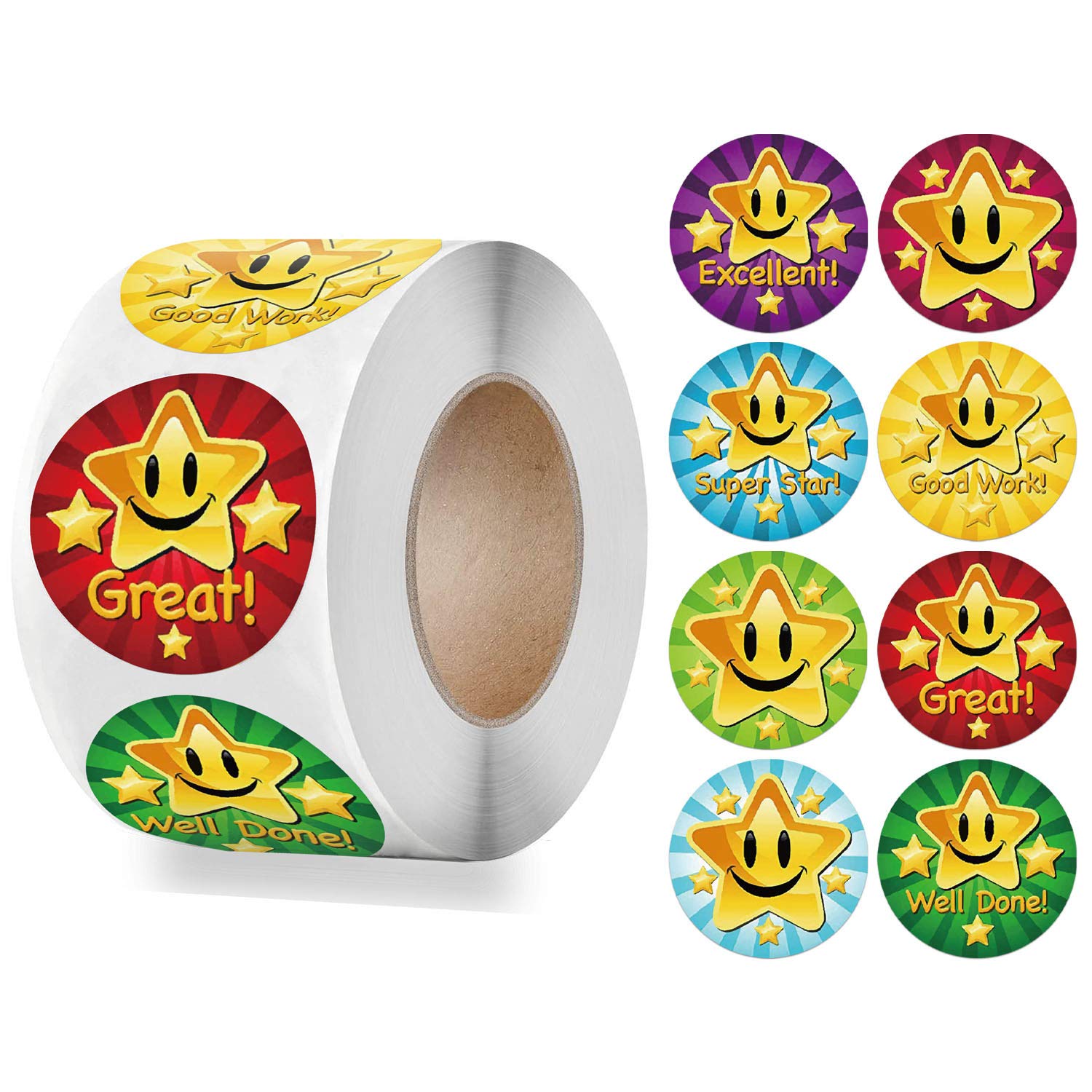 Reward Stickers - 500 Pack - Stars