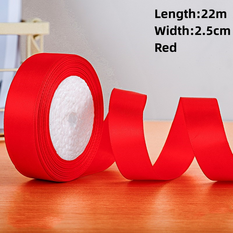 Ribbon Roll - 2cm x 25m - Red