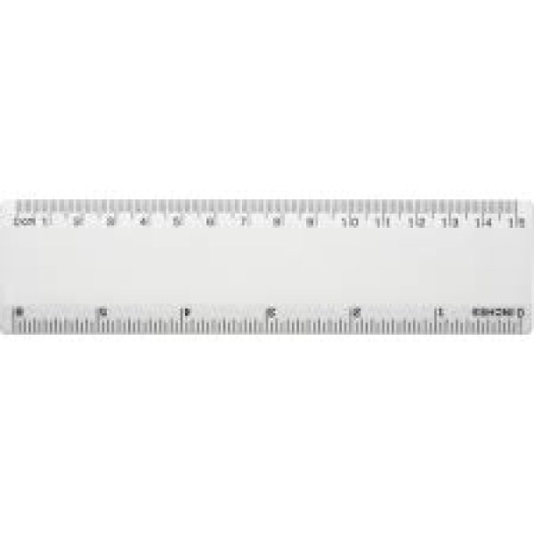 Ruler - 15cm - Clear Plastic